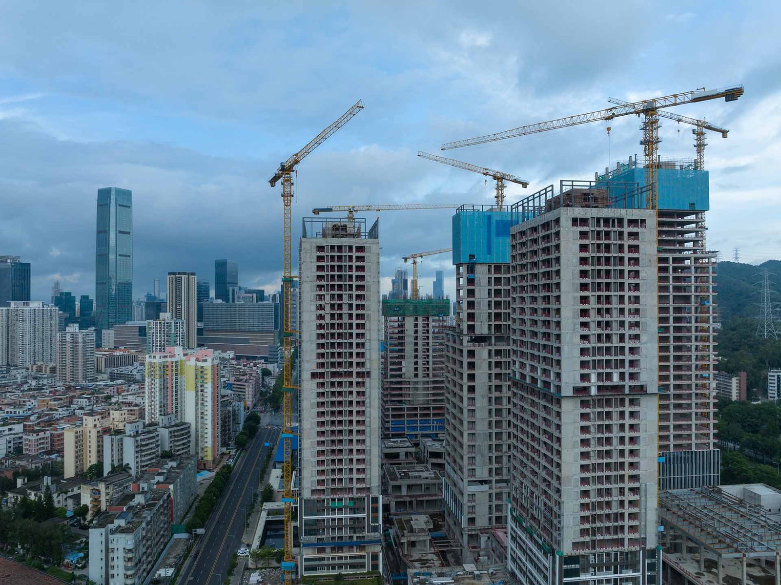 Engineers commissioning HVAC and electrical panels