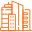 Mixed-use towers icon